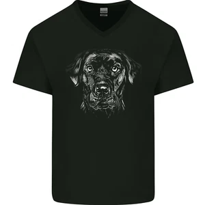 A Labrador Retriever Hund Herren V-Ausschnitt Baumwolle T-Shirt - Bild 1 von 3