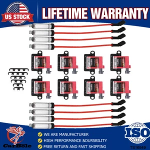 8Pcs Square Ignition Coils UF271&Spark Plug Wire For 2003-2005 GMC Savana 2500 - Picture 1 of 11
