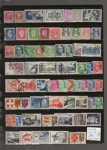 FRANKREICH...Sc #434/699...Neuwertig & Gebraucht...1941/53...65 verschiedene - Bild 1 von 1