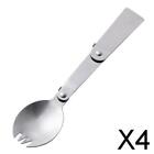 4 Outdoor Camping Spork Folding Spoon Fork ackpacking Q
