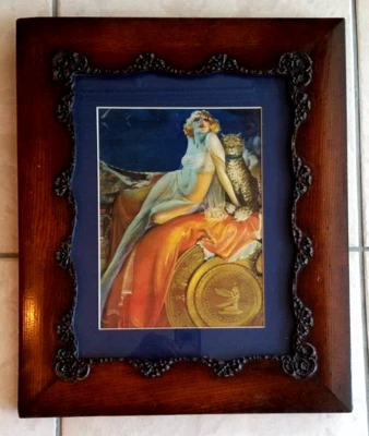 Litografía vintage de Cleopatra del artista Rolf Armstrong años 20 Foto 1 de 4