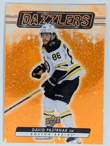 2023-24 Upper Deck Series 1 - Dazzlers David Pastrnak #DZ-32 Orange - Picture 1 of 2