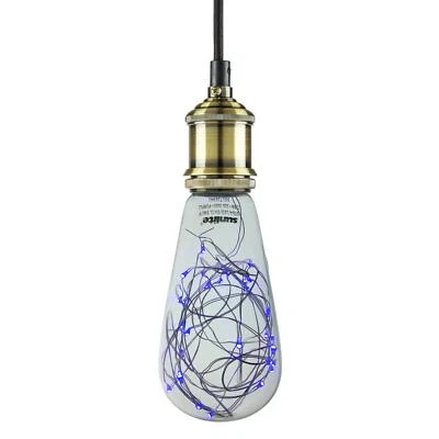 Sunlite 81190-SU LED ST64 Edison String Light, Bulb Decorative Light, Blue 1PK - Image 1 of 2