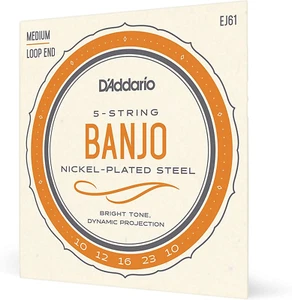 Cuerdas de banjo de 5 cuerdas D'Addario EJ61, níquel, mediano 10-23 - EJ61 - Imagen 1 de 2