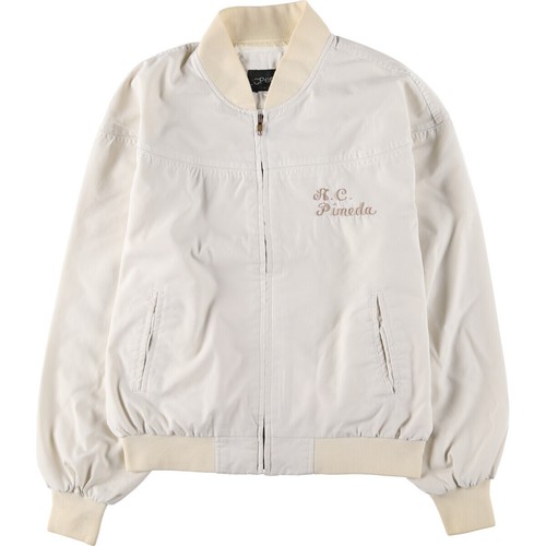 OFF WHITE Blouson JCPenney anni 70~80 nero etichetta uomo taglia L vintage eaa513693