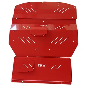 Escudo de motor debajo de la bandeja de aluminio TBW ROJO para Lexus IS250 IS350 segunda generación 05-13 - Imagen 1 de 4