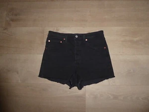 LEVI'S PREMIUM RIBCAGE SHORTS Jeans Hotpants Hoher Bund Stretch W30 **w.NEU** R0 - Bild 1 von 3