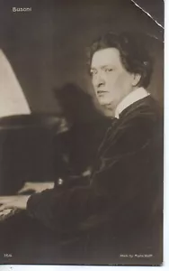 B14-78428 Original um 1910 RPPC Ferruccio Busoni italienischer Komponist (1866-1924) - Bild 1 von 2