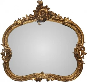 Casa Padrino Barock Wandspiegel Gold B 110 cm, H 102 cm - Edel & Prunkvoll - Bild 1 von 2
