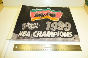 VINTAGE San Antonio SPURS 1999 NBA Finale Champions Sport Team Auto Fenster Flagge - Bild 1 von 4