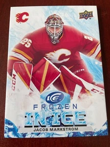 21-22 UPPER DECK ICE FROZEN IN ICE - JACOB MARKSTROM #FI-15 RIPPED *NO MINI* - Picture 1 of 2