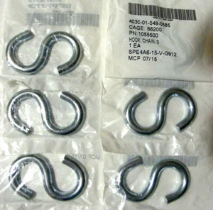 5 genuine TITAN replacement S-HOOKS for model 10 / 20 surge brake actuator chain - Picture 1 of 6