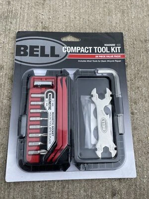 Nuevo, Kit de herramientas para bicicleta compacta Bell Sports Roadside 600. Estuche rígido resistente. Nuevo Foto 1 de 4