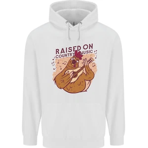 A Chicken Raised on Country Music Childrens Kids Hoodie - Picture 1 of 35
