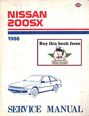 1986 Nissan 200SX Shop Service Repair Maintenance Manual - Image 1 of 2