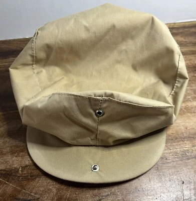 De colección LL Bean Newsboy Sombrero Mediano Caqui Gorra EE. UU. Ala a Presión Foto 1 de 4