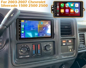 Android Car Radio Stereo Carplay GPS Navi For 2003-2007 Chevrolet Silverado 1500 - Picture 1 of 17