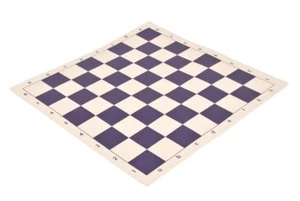 Tablero de ajedrez de vinilo de 20"" - cumple con los estándares del torneo - púrpura - cuadrados de 2,25 pulgadas - Imagen 1 de 1