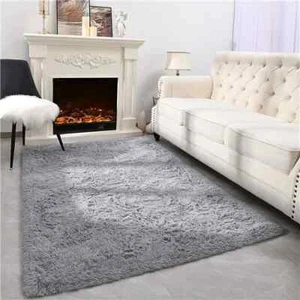 Pink Carpet for Living Room Plush Rug Bed Room Floor Fluffy Mats Anti-slip Home - Picture 1 of 37