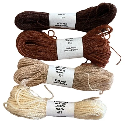 Needlepoint Wool Lot of 4 Appleton Bros Ltd London England Color 187 767 901 692 - Image 1 of 2