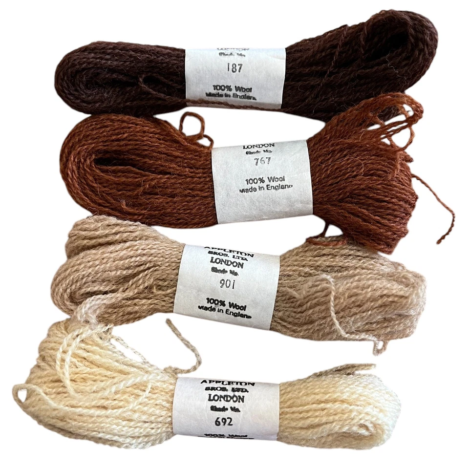 Needlepoint Wool Lot of 4 Appleton Bros Ltd London England Color 187 767 901 692 - Image 1 of 2