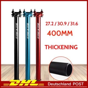 400mm Sattelstütze Verlängertem Aluminuum MTB Fahrrad Doppelnagel Geradrohr - Bild 1 von 11