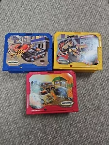 Matchbox Police Station, Ranger Station, And Garage Play Boxes - Picture 1 of 14