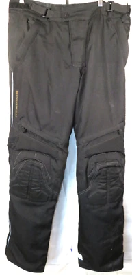 Calça de motocicleta SCORPION Exo proteção esquelética XL masculina preta perna forro com zíper - Imagem 1 de 4