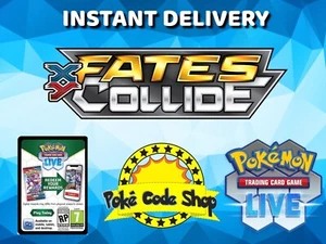 FATES COLLIDE LIVE CODES Pokemon Booster Online Code INSTANT QR EMAIL DELIVERY - Picture 1 of 2