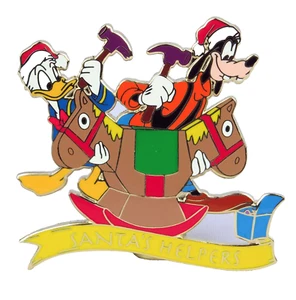 Prendedor de caballo hobby ayudantes Donald & Goofy Santas Auctions PP26263 2003 LE250 - Imagen 1 de 4