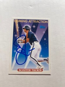 Houston Astros SCOOTER TUCKER Signed Card