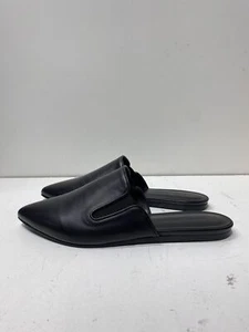 Jenni Kayne Black Leather Flats Women Size 5.5 - Picture 1 of 8
