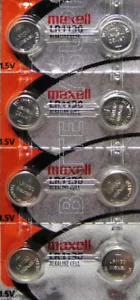 8 Pack LR1130 Maxell AG10 389 390 189 L1131 Alkaline Batteries "Hologram" - Picture 1 of 3