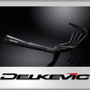 KAWASAKI GPZ1100 UNI-TRACK 1983-85 FULL 4-1 CERAMIC BLACK EXHAUST MEGAPHONE - Picture 1 of 5
