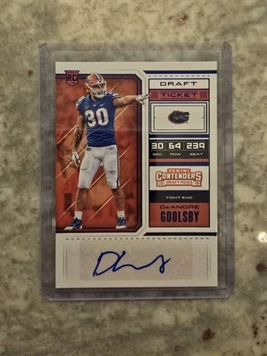 2018 Panini Contenders Draft Picks DeAndre Goolsby #66 College Ticket Autograph - Image 1 of 2