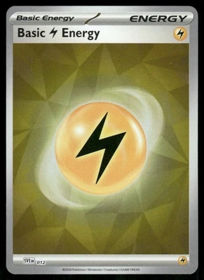 Basic Lightning Energy 012 Common Holo NM Pokemon SV07: Stellar Crown - Image 1 of 2