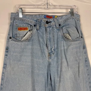 Empyre Mens 32x29 Denim Jeans Light Wash Straight Leg Hip Hop - Picture 1 of 12