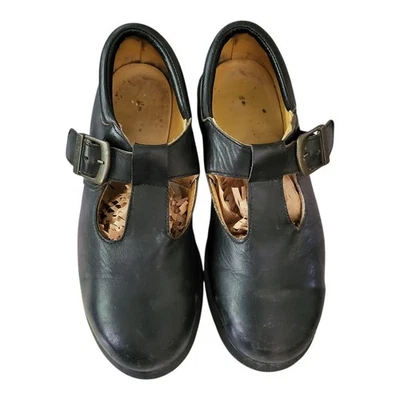 Винтажные туфли 90-х Dr. Martens Mary Jane размер 7 сделано в Англии черный T-Bar Y2K G - Изображение 1 из 4