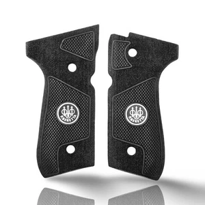 Gun Grips For Beretta 92A1,M9A1,92FS, Black Beech Wood Grips Customized Steel - Picture 1 of 12