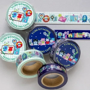 Yumi Kitagishi Masking Tape SHIRONEKO DIARY Here we are 3pcs each Set JAPAN NEW - Picture 1 of 14