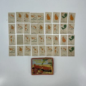 Vintage Monkey Shines Match Making Card Game 36 Cards Complete In Box Whitman - Picture 1 of 7