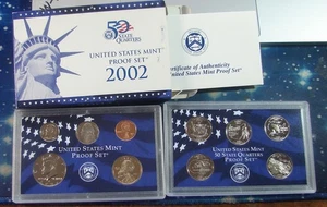 2002-S --US Mint Proof Coin Set - Picture 1 of 2