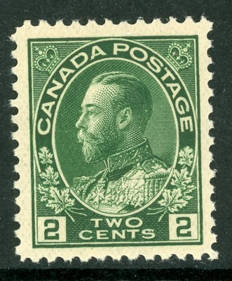 Canada 1911 KGV 2¢ Green Admiral Scott 107e MNH V740 - Image 1 of 4