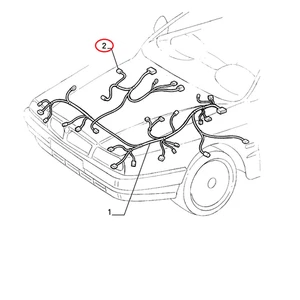 CABLAGGIO CAVI ANTERIORE DX LANCIA KAPPA ORIGINALE 46433190 - Foto 1 di 1