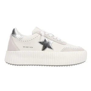 Vintage Havana Blaze Metallic Platform Womens White Sneakers Casual Shoes BLAZE - Picture 1 of 5
