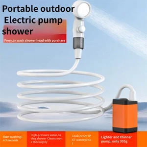 IPX7 Waterproof Electric Pump Shower Outdoor Bathing Supplies Household - Picture 1 of 6