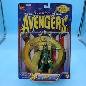 MARVEL AVENGERS LOKI with sphere of mischief 1997 Toy Biz Action Figure ~ NIP - Picture 1 of 2