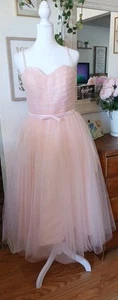 Damen Medium rosa 50er Jahre Stil Korsett Abschlussball Hochzeit formell Tule Kleid Taschen - Bild 1 von 21