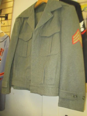 WWII USMC Marine Corps Sergeant Ike Jacket / Uniform - Image 1 of 4