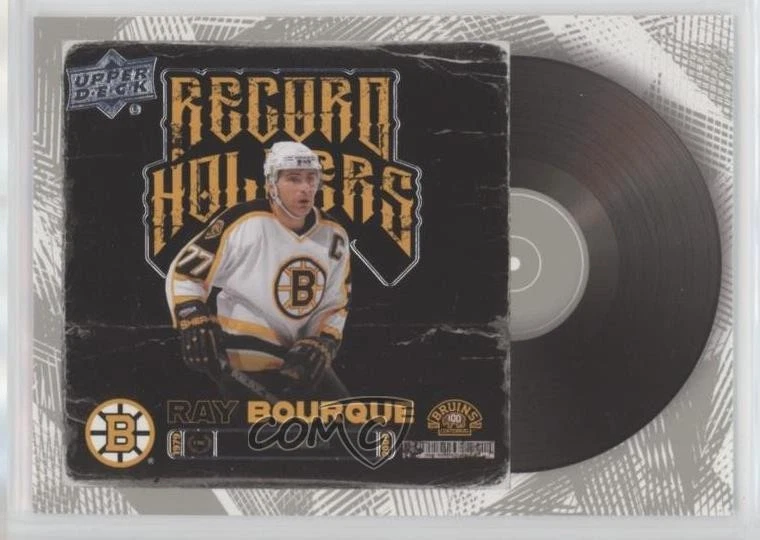 2023-24 Upper Deck Boston Bruins Centennial Record Holders Ray Bourque #121 HOF - Image 1 of 2
